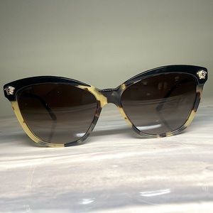 Versace Sunglasses - Black-Havana / Brown Gradient